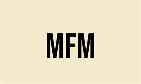 what does mfm mean in books